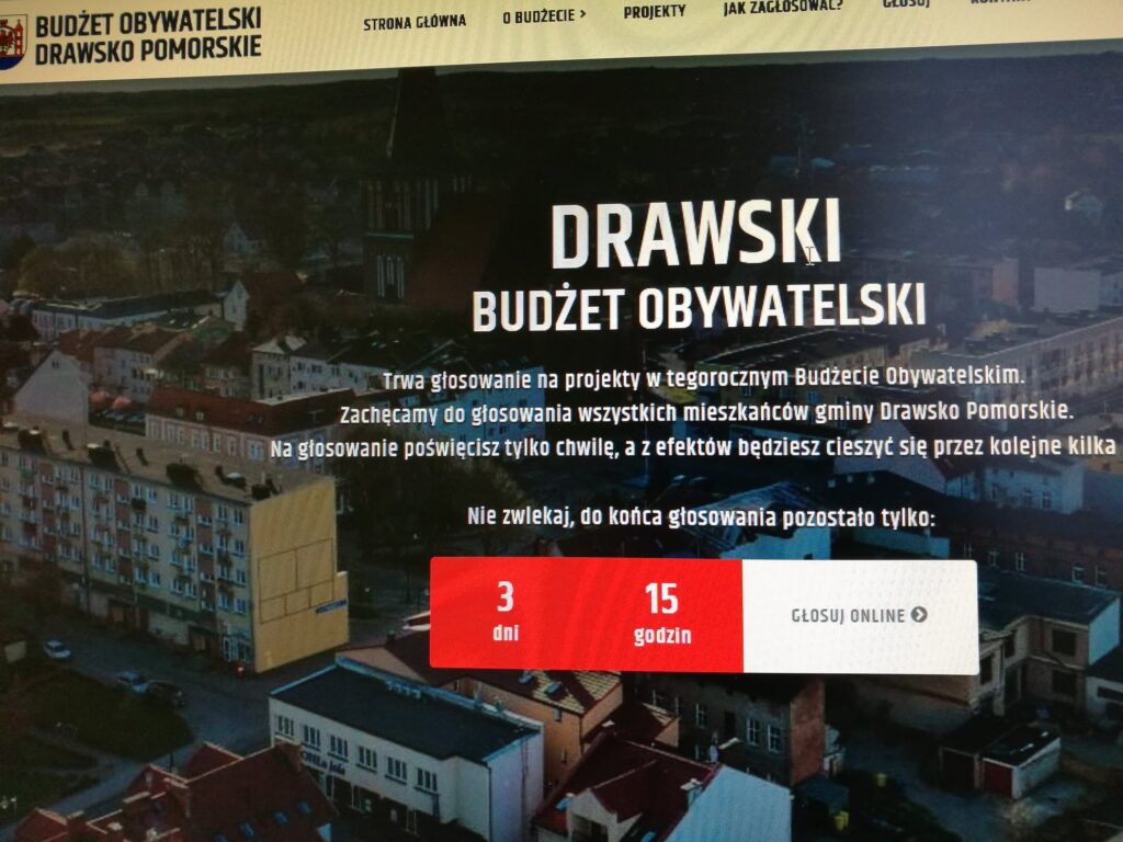 Budżet obywatelski w Drawsku - są wyniki głosowania