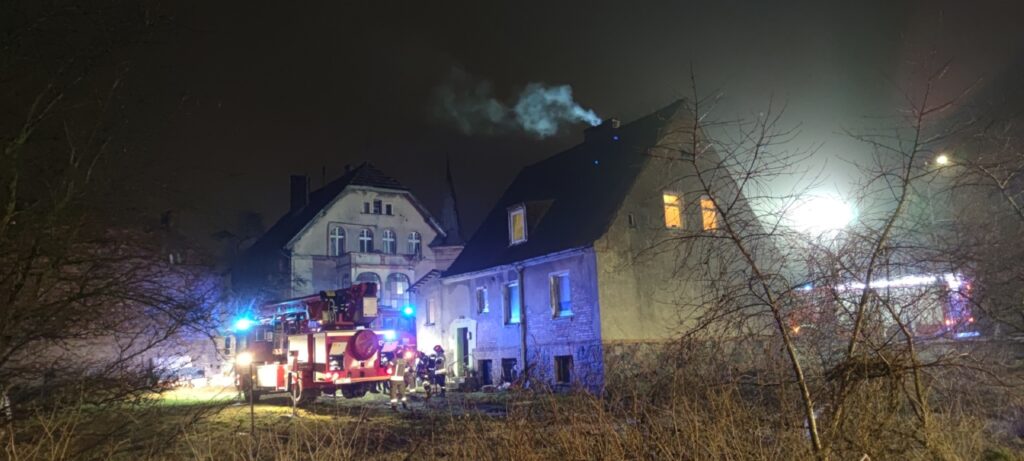 Interwencja strażaków w Drawsku przy ulicy Złocienieckiej